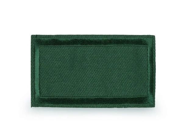Aufbügler Rechteck  Tannengrün  5,5 x 8,5 cm